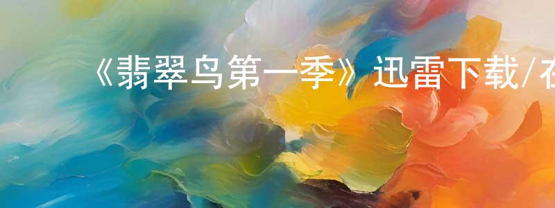 曾旭东发布《翡翠鸟第一季》迅雷下载/在线观看-犯罪历史-美剧天堂